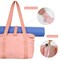 Wrapables Sporty Yoga Tote Bag, Gym, Work, Overnight and Travel Bag, Pink